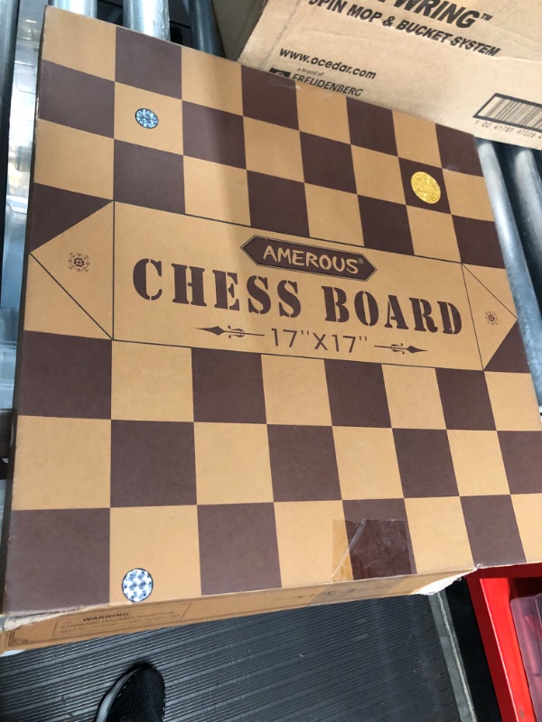 Photo 2 of  Professional Tournament Chess Board Large with Chess Rules 17x17