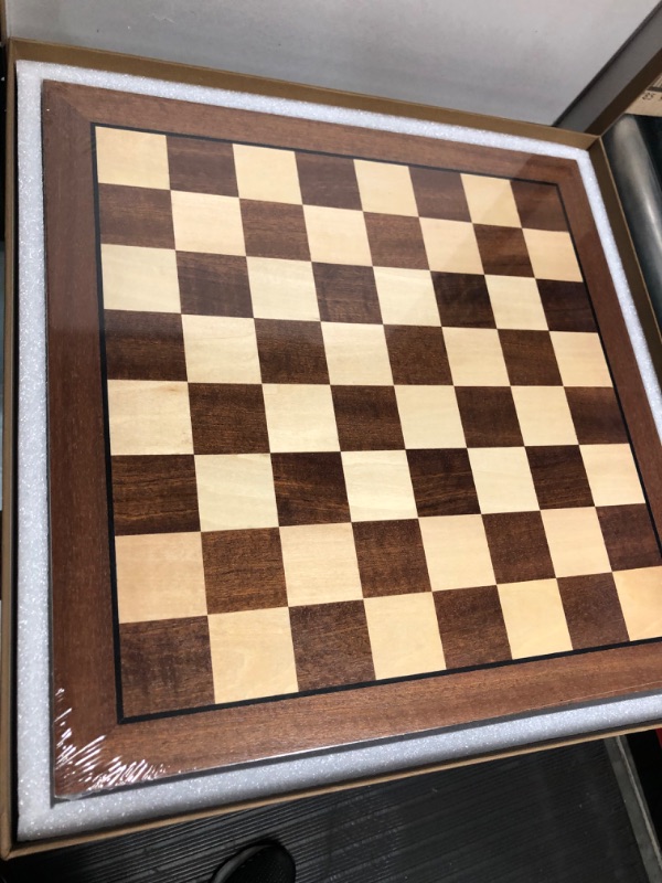 Photo 4 of *NO CHESS PIECES INCLUDED*  Professional Tournament Chess Board Large with Chess Rules 17x17