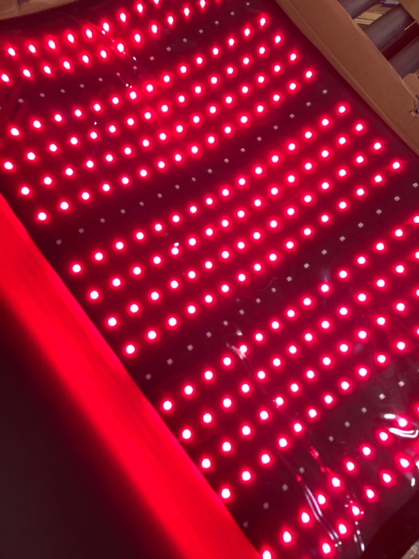 Photo 2 of Astarexin Red Light Therapy Mat - 1280PCS LED 71''×31'' Large Red & Infrared Light Therapy Device Pad with Red Light 660nm and Near-Infrared Light 850nm for Full Body Pain Relief 1280 LEDs