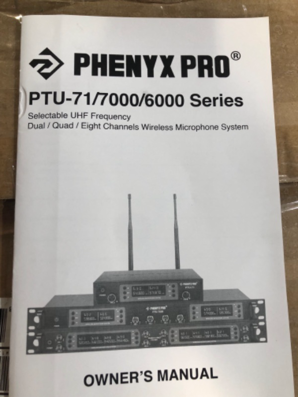 Photo 5 of * used item * powers on * great condition *
Eight-Channel Wireless Mic, w/ 8 Handheld Dynamic Microphones, Auto Scan,8x40 Adjustable UHF Channels,