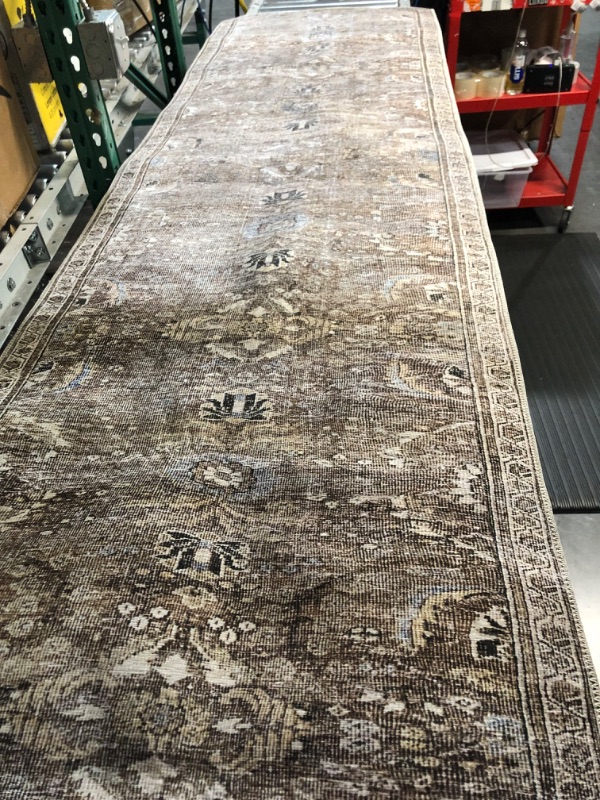 Photo 4 of  Moss, Traditional 2'-6" x 9'-6" Runner Rug Antique