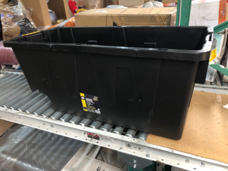 Photo 1 of [Missing Parts] Commander 64-Gallon (256-Quart) Black Tote 