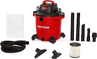 Photo 1 of CRAFTSMAN CMXEVBE17594 12 Gallon 6.0 Peak HP Wet/Dry Vac, Portable Shop Vacuum with Attachments, Red
