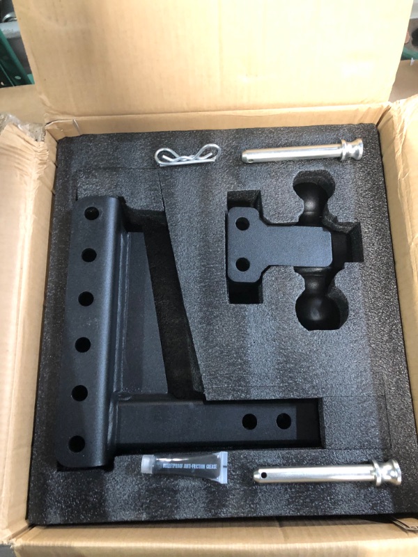 Photo 1 of *USED*  Bulletproof Hitches™ 2.0" Adjustable Medium Duty (14,000lb Rating) 6" Drop/Rise Trailer Hitch with 2" and 2 5/16" Dual Ball (Black Textured Powder Coat)