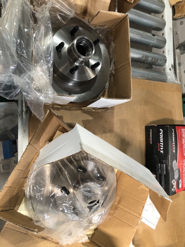Photo 1 of 2 STOCK PHOTOS - SET- Positive Plus PPF-D652 Semi-Metallic Brake Pad Set with Hardware Kit