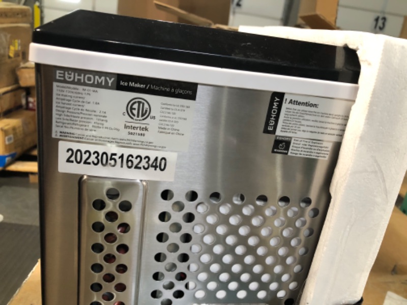 Photo 1 of **PARTS ONLY**
 EUHOMY Ice Maker Machine Countertop, 27 lbs in 24 Hours, 9 Cubes 