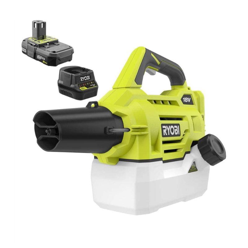 Photo 1 of (SET OF 2) RYOBI ONE+ 18-Volt Lithium-Ion Cordless Mister with 2.0 Ah Battery and Charger Included