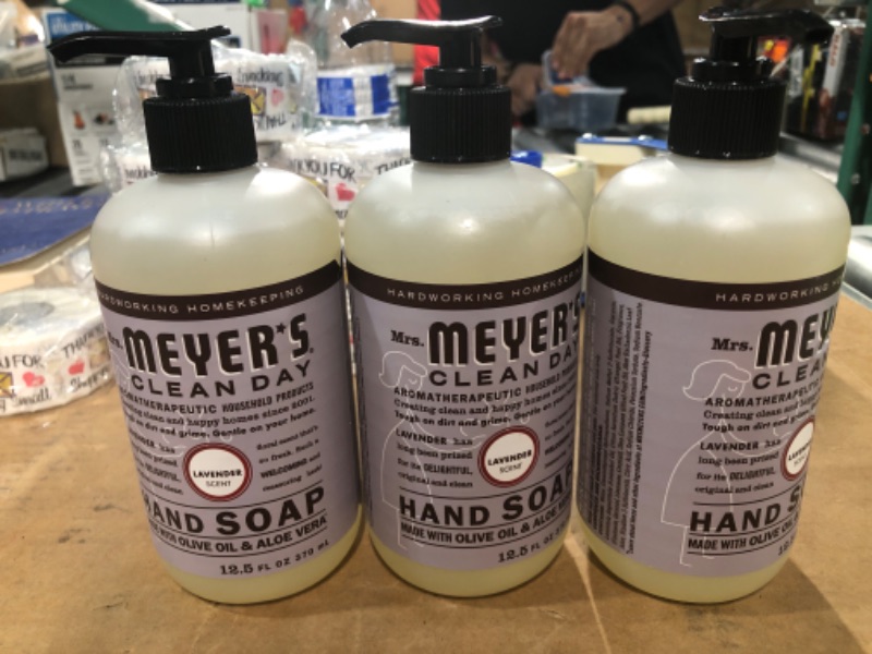 Photo 2 of PACK OF 3 Mrs. Meyer's Hand Soap, Made with Essential Oils, 