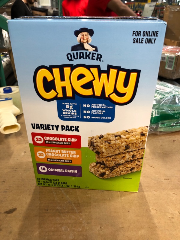 Photo 2 of 
Quaker Chewy Granola Bars, 3 Flavor Variety Pack,58 Count (Pack of 1)
