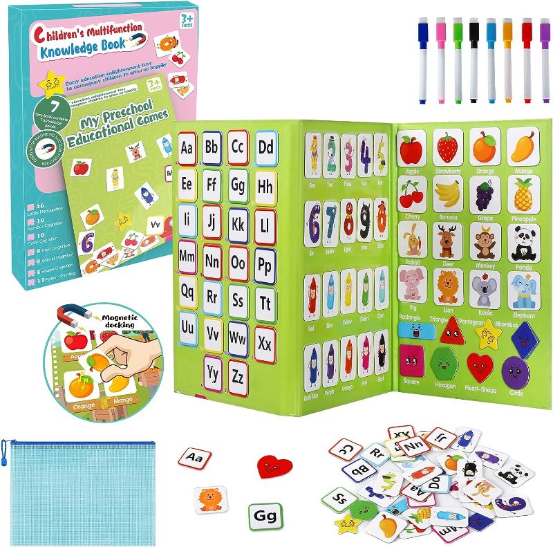 Photo 1 of 
Montessori Busy Book for Toddlers Preschool Learning Activities,7 Themes Magnetic Quiet Book 