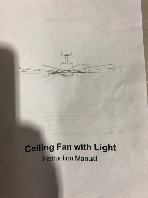 Photo 3 of * fan does not operate * sold for parts * repair *
Honeywell Ceiling Fans Xerxes, 62 Inch Contemporary LED Ceiling Fan with Light and 