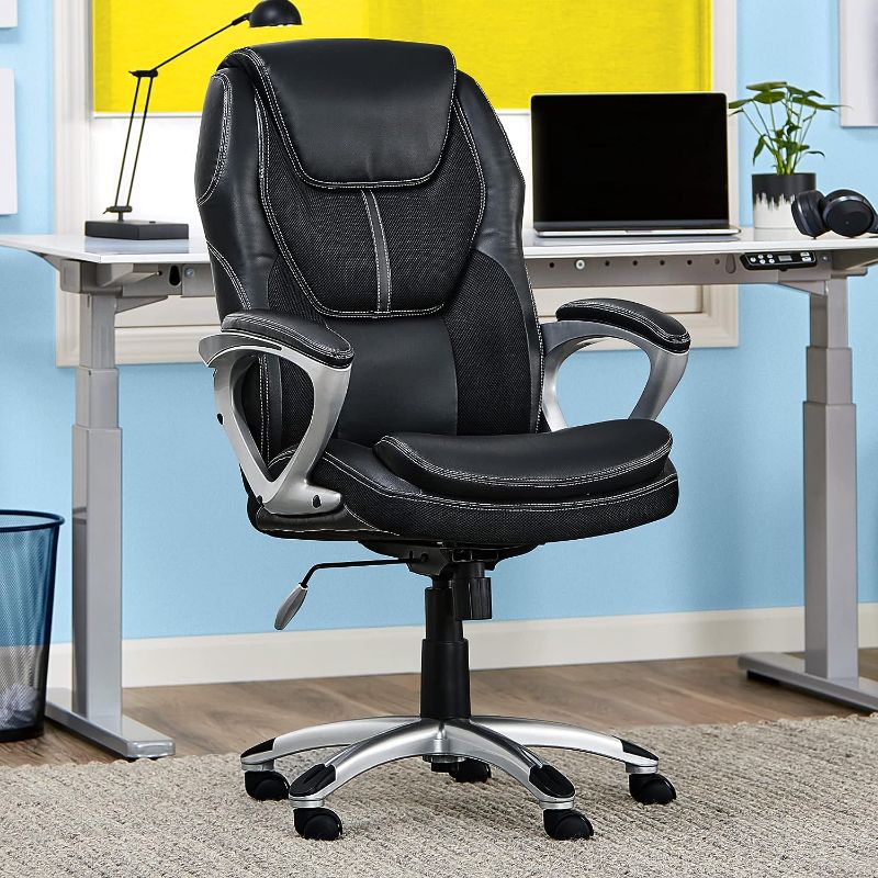 Photo 1 of missing padded arms *****Serta Executive Office, Adjustable Ergonomic Gaming Desk Chair 