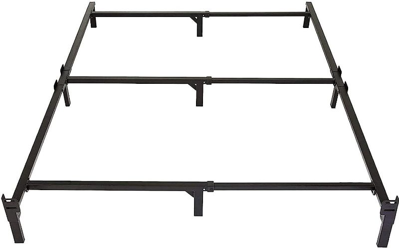 Photo 2 of Amazon Basics Metal Bed Frame, 9-Leg Base for Box Spring and Mattress, Full, Tool-Free Easy 