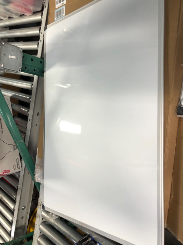 Photo 1 of Amazon Basics Magnetic Dry Erase White Board, 36 x 24-Inch Whiteboard 
