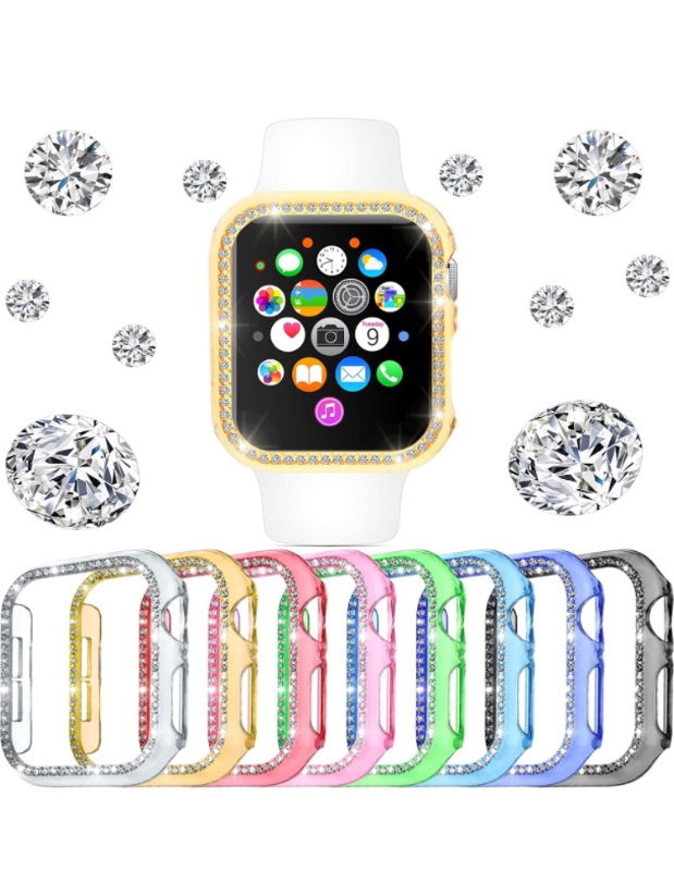 Photo 1 of  Watch Bling Case Bling Cover Compatible with iWatch Series 6/5/4/SE (42mm)