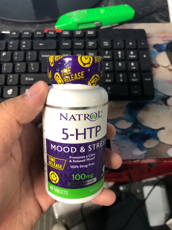 Photo 2 of 5-Htp 100Mg Time Release by Natrol - 45 Tab