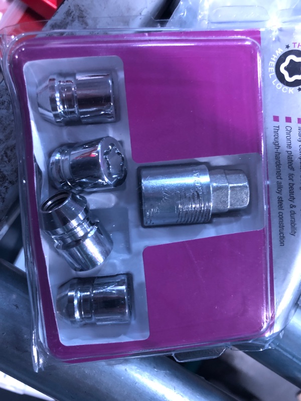 Photo 2 of McGard 24157 Chrome Cone Seat Wheel Locks (M12 x 1.5 Thread Size) - 4 Locks / 1 Key