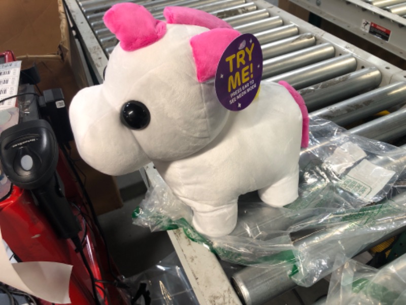 Photo 2 of Adopt Me! Neon Unicorn 12-Inch Light-Up Plush - Soft and Cuddly - Three Light-Up Modes - Directly from The #1 Game, Toys for Kids - Ages 6+