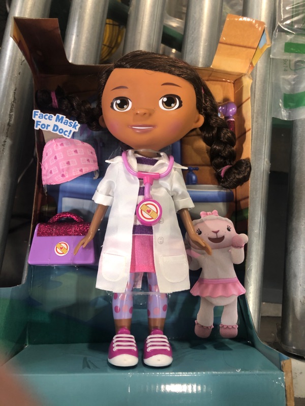 Photo 3 of Disney Junior Doc McStuffins Wash Your Hands Singing Doll, With Mask & Accessories, by Just Play