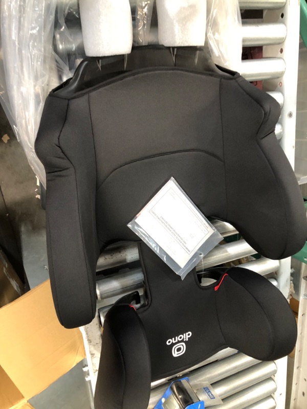 Photo 3 of Diono Cambria 2 XL 2022, Dual Latch Connectors, 2-in-1 Belt Positioning Booster Seat, High-Back to Backless Booster with Space and Room to Grow, 8 Years 1 Booster Seat, Black NEW! Black