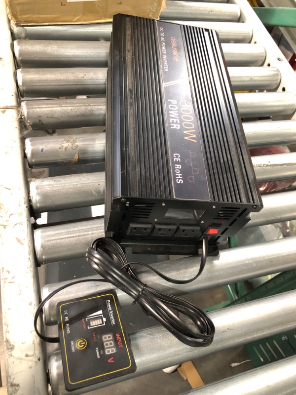 Photo 2 of ***UNTESTED - DIRTY - SEE NOTES***
AELIUSSINE 3000W DC to AC Power Inverter, 3 Outlet