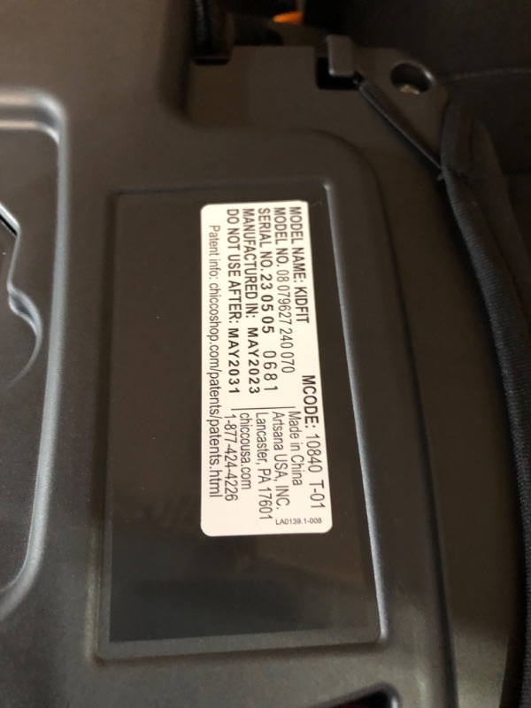 Photo 6 of Chicco KidFit ClearTex Plus 2-in-1 Belt-Positioning Booster Car Seat,