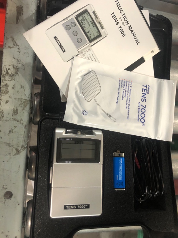 Photo 2 of *USED* TENS 7000 Digital TENS Unit With Accessories - general pain relief