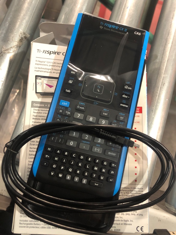 Photo 1 of Texas Instruments TI-Nspire CX II CAS Color Graphing Calculator - Blue