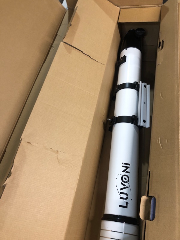 Photo 2 of LUVONI Telescope, 90mm Aperture 900mm Telescopes for Adults Astronomy with Fine-tuning AZ Tripod, Multi-coated High Transmission Professional Refractor Telescope with Slow-motion Knobs & Phone Adapter