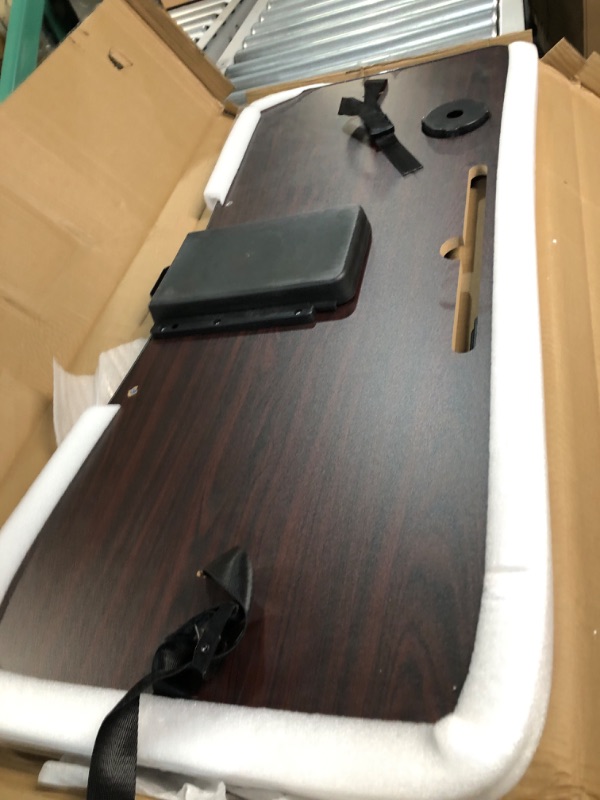 Photo 2 of *USED* Natheeph Treadmill Desk Attachment, Ergonomic Platform for Laptops, Tablets, Notebooks and More, with Non-Slip Pads and Drawers, Suitable for Treadmills with Armrests Black