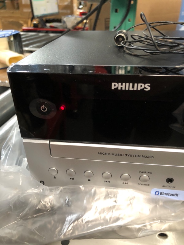 Photo 5 of PHILIPS Bluetooth Stereo System for Home with CD Player, Wireless Streaming, MP3, USB, Audio in, FM Radio, 15W, Micro Music Sound System