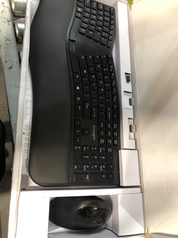 Photo 2 of Kensington Pro Fit Ergonomic Wireless Keyboard and Mouse - Black (K75406US)