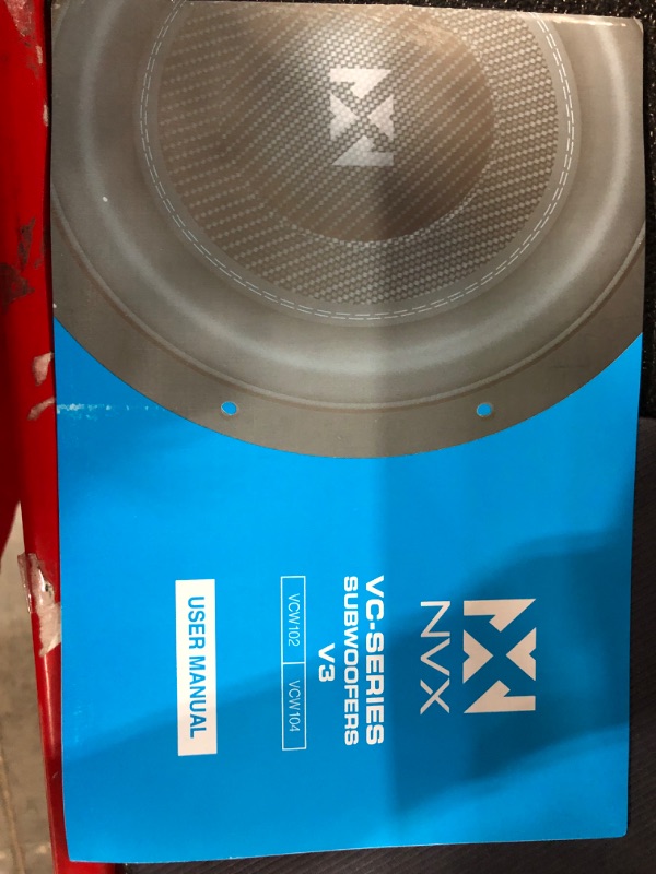 Photo 4 of NVX VCW104v3 10" 1600 Watt Peak (800W RMS) Dual 4-Ohm VC-Series Car Subwoofer (VCW104 Version 3) 10" Dual 4-Ohm