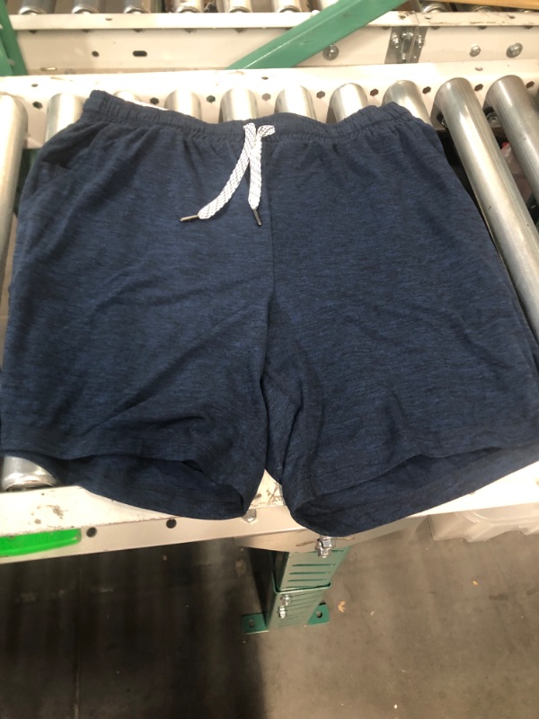 Photo 3 of MEMBER'S MARK SOFT LOUNGE SHORTS BLUE/BLACK XLARGE- 5PCK