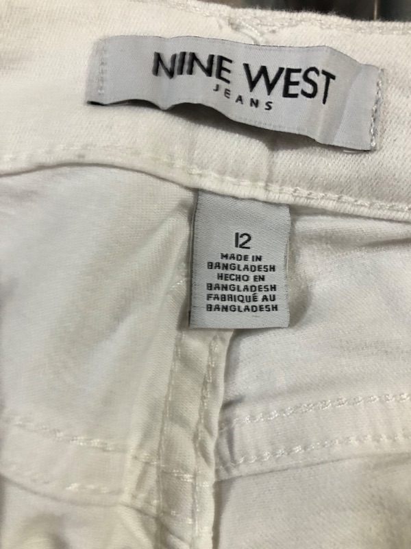 Photo 1 of NINE WEST JEANS, WHITE SIZE 12 2PCK