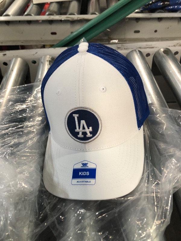 Photo 3 of *STOCK PHOTO INCORRECT* 3 Kids hat Los Angeles Dodgers Trawler Clean Up Adjustable Hat - WHITE/BLUE