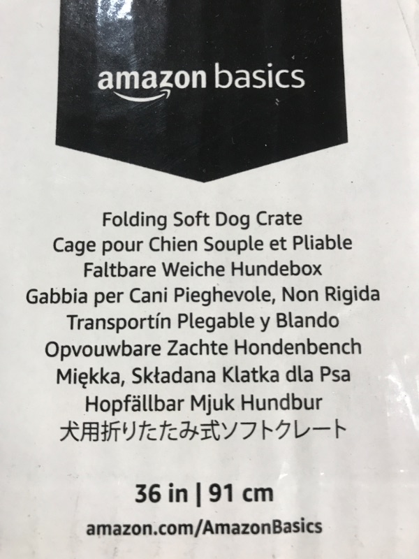 Photo 2 of *USED* Amazon Basics Folding Soft Dog Crate, 36" L - 36"