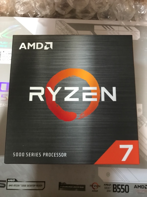 Photo 5 of AMD Ryzen 7 5700X 8-Core 16-Thread with ASUS ROG Strix B550-A AMD AM4 Zen 3 Ryzen 5000 ATX Gaming Motherboard