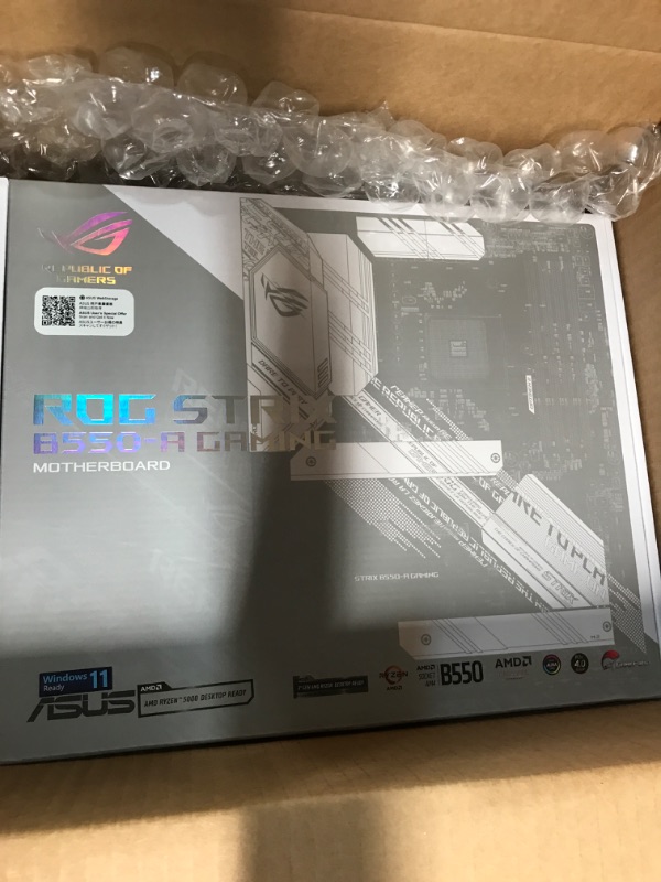 Photo 2 of AMD Ryzen 7 5700X 8-Core 16-Thread with ASUS ROG Strix B550-A AMD AM4 Zen 3 Ryzen 5000 ATX Gaming Motherboard