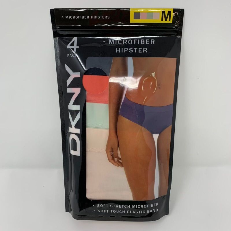 Photo 1 of DKNY Ladies 4 Pack Microfiber Hipster WOMENS SIZE M