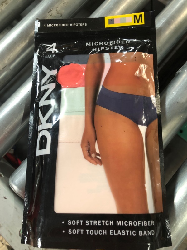 Photo 2 of DKNY Ladies 4 Pack Microfiber Hipster WOMENS SIZE M