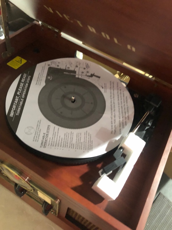 Photo 4 of **PARTS ONLY DOES NOT FUNCTION PROPERLY**
Victrola Nostalgic 6-in-1 Bluetooth Record Player 