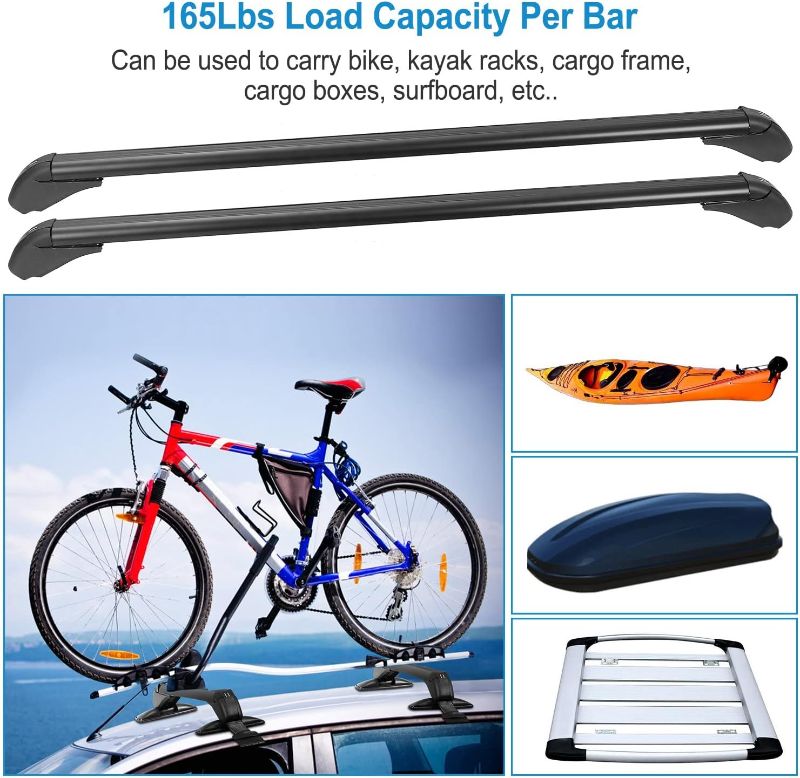 Photo 1 of ** STOCK PHOTO AS REF ** iMounTEK Car Roof Rack Crossbars 2Pcs, Universal Universal Roof Rack FITS 42.52" -44.88"