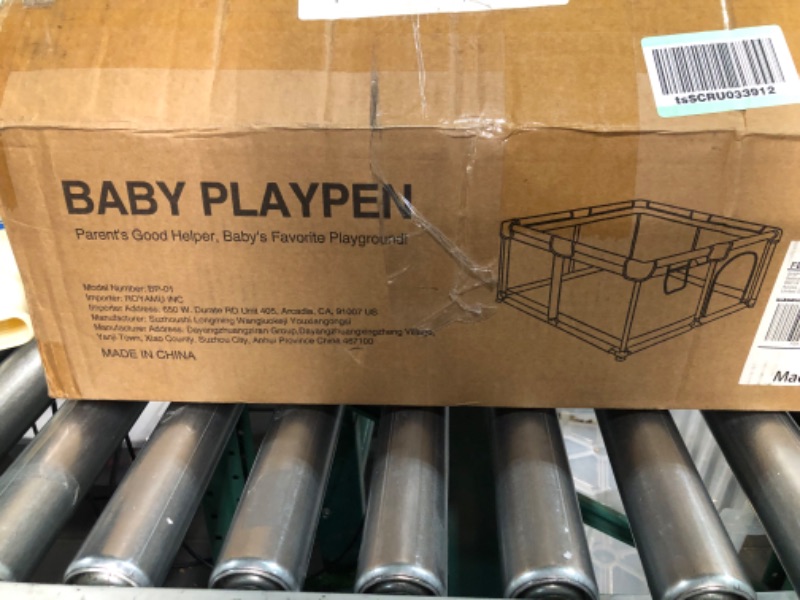 Photo 2 of Baby Playpen for Toddler, Large Playard, Play Pens ,50”×50”) Dark Grey