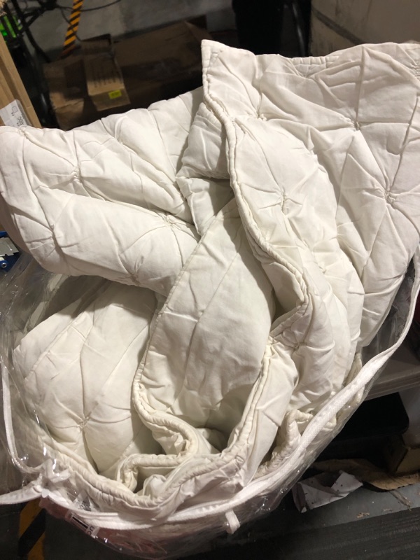 Photo 2 of **SEE NOTES**
Bedsure Cream King Comforter Set - 7 Pieces Bed in A Bag with Comforters, Sheets, Pillowcases & Shams
