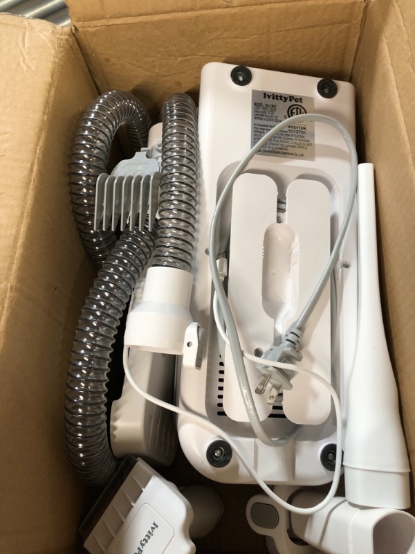 Photo 1 of *TURNS ON ** lvittyPet Dog Grooming Kit & Pet Hair Vacuum 2 in 1(Low Noise) Professional Pet Grooming Vacuum with Powerful Suction 1.8L,5 Pet Grooming Tools for Dogs Cats Vacuum for Shedding Grooming