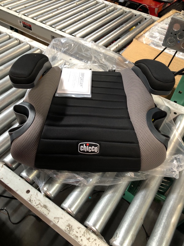 Photo 2 of **SEE NOTES**
Chicco GoFit Backless Booster Car Seat, Travel Booster Seat for Car, Portable Car Booster Seat for children 40-110 lbs. | Shark/Black/Grey Shark GoFit