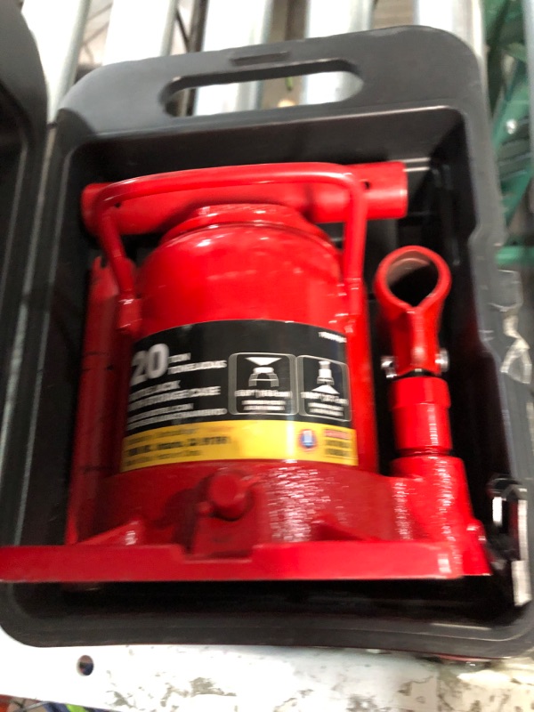 Photo 4 of BIG RED T92007S Torin Hydraulic Bottle Jack with Carrying Case, 20 Ton (40,000 lb) Capacity 20 Ton / storage case