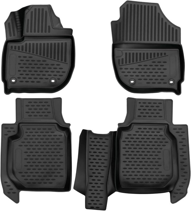 Photo 1 of  Floor Mats Front & 2nd Row Seat Liner Set All Weather Full Set Liners (Black)