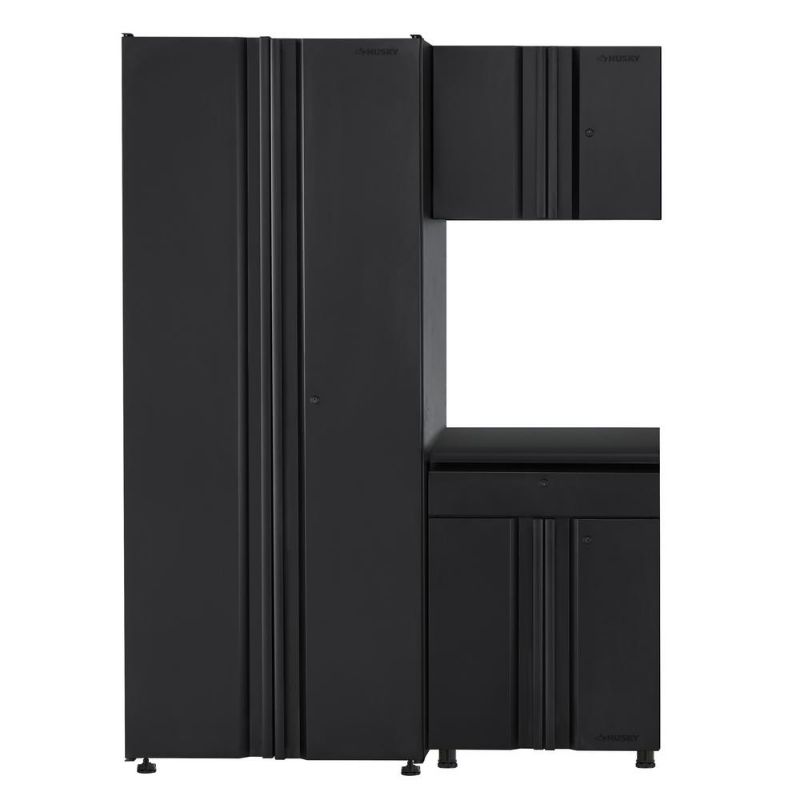 Photo 1 of **TALL DRAWER ONLY**  Husky 1-Piece Regular Duty Welded Steel Garage Storage System in Black, Matte Black Power Coating